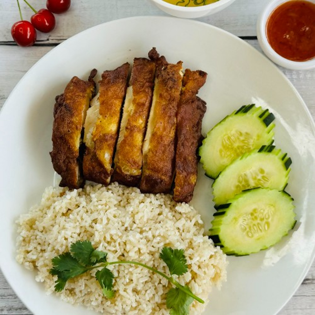 Fried Chicken Rice.